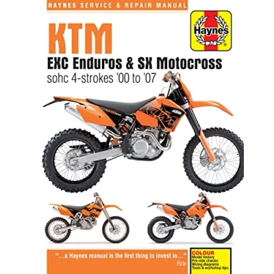 Image of KTM EXC Enduro &amp; SX Motocross (00 07) Haynes Repair Manual (Paperback)