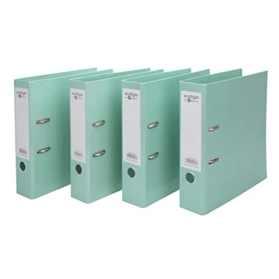 Image of Eastlight A4 Pastel Premium Lever Arch File Green, Pack of 4