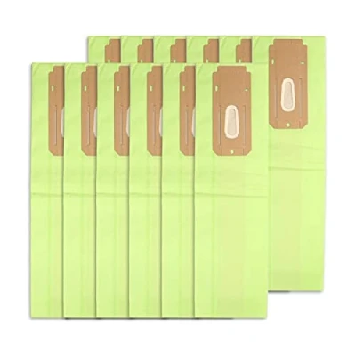 Image of Pack 12 Vacuum Bags for Oreck XL XL2 Replacement Dust Bag Type CC,CCPK8 CCPK8DW Parts BM06 Kit, Fit All Upright Cleaner, Green
