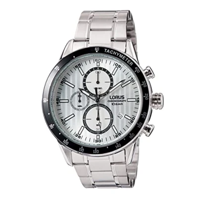 Image of Lorus Men Analog Quartz Watch with Metal Strap RM331GX9