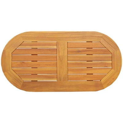 Image of vidaXL Table Top 80x40x2,2 cm Oval Solid Wood Acacia