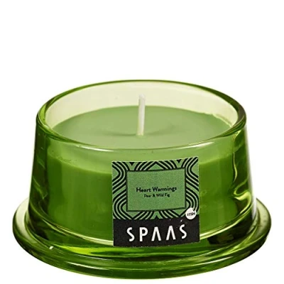 Image of Spaas Scented Candle in Low Glass, ± 15 Hours , Heart Warmings