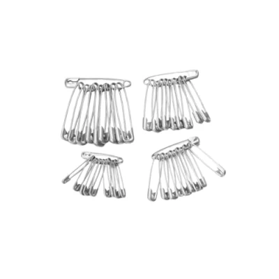 Image of ARCUS 240 Pcs Assorted Safety Pins 4 Sizes Made From Durable Nickel Plated Steel Reliable &amp; Rust Resistant Perfect For Clothes Repairs, Arts Crafts, Sewing, Pinning, First Aid Kits