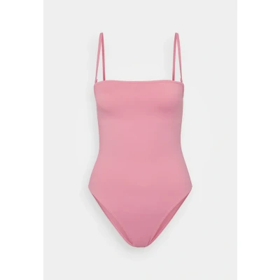 Image of Roxy Beach Classics Bandeau Swimsuit, Women&#039;s, Size: Medium, Pink