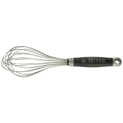 Image of De Buyer 2611.35 Universal Whisk, Stainless Steel, Silver/Black