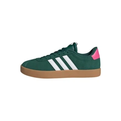 Image of adidas Women&#039;s VL Court 3.0 Shoes, Collegiate Green/Cloud White/Pulse Magenta, 6 UK