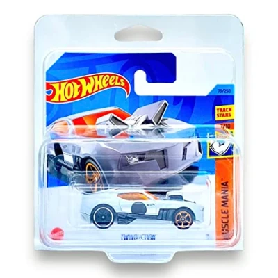 Image of Hot Wheels Twinduction (Light Grey) 73/250 Muscle Maina 2023 (Short Card) COMES IN A KLAS CAR KEEPER PROTECTIVE COLLECTORS CASE HKK88