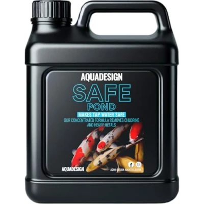 Image of AquaDesign Pond SAFE 1000ML Tap Water Conditioner Dechlorinator Chlorine Remover TREATS 25,000 Litres