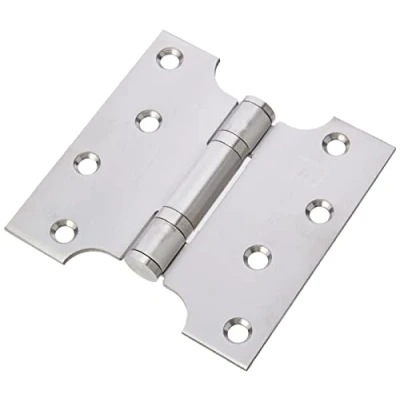 Image of Satin Stainless Steel Button Tipped Parliament Hinges 4 x 2 4&quot;