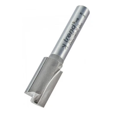 Image of Trend 3/6 10.0mm TCT 2 Flute Straight Cutter with Plunge Centre Tip 1/4&quot; Shank