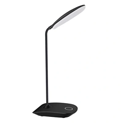 Image of DEEPLITE LED Desk lamp with Flexible Gooseneck 3 Level Brightness, Battery Operated Table 5W Touch Control, Compact Portable for Dorm Study Office Bedroom(Set of 2)