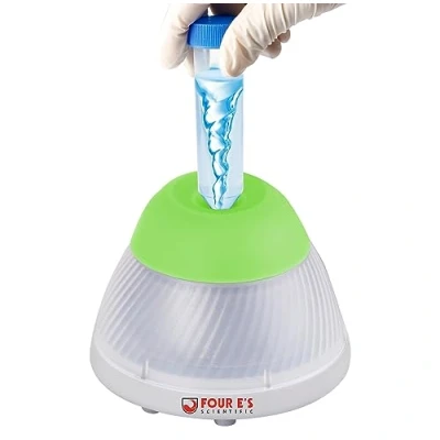 Image of FOUR E&#039;S SCIENTIFIC Vortex Mixer Paint Shaker with Touch Mode 5.5 mm Orbit 5000rpm Shaking Blender for Acrylic Nail Polish Laboratory Test Tube Golden Gemon
