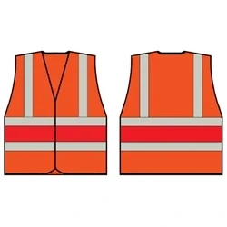 Image of Orange Wceng Vest With Red Band 4XL