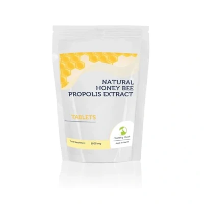 Image of Propolis 90 Tablets Natural Immune Support &amp; Antioxidant Protection 500mg, Non GMO, Bee Extract