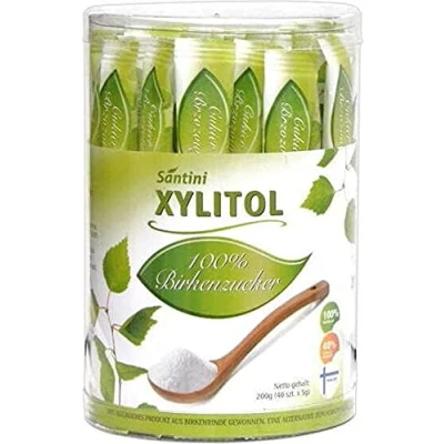 Image of Xylitol in sachets (40 x 5 g) 200 g SANTINI