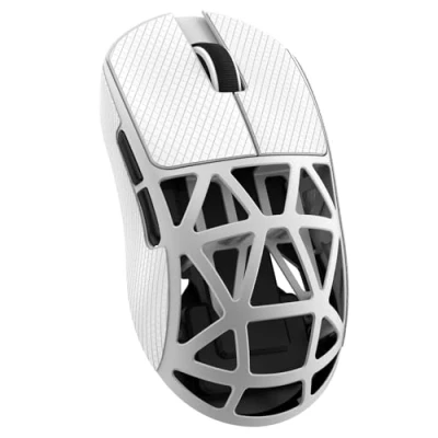 Image of ATTACK SHARK R2 Magnesium Alloy Mouse, PixArt PAW3950 Gaming Sensor, Wireless 8K 48g SUPERLIGHT BT/2.4G/Wired Adjustable DPI 42000, Office Mice for Win11/Xbox/PS/Mac White