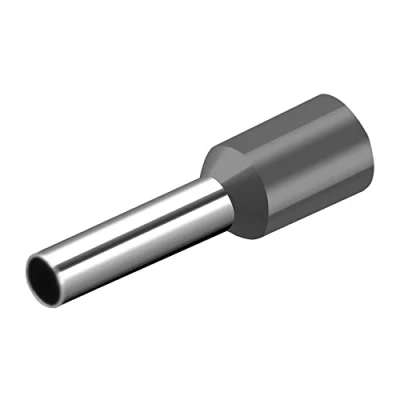 Image of Heschen Cord End Terminal, E2510, AWG14 / 2.5mm², Wire Copper Crimp Connector, Vinyl Insulated, Grey, Pack of 1000