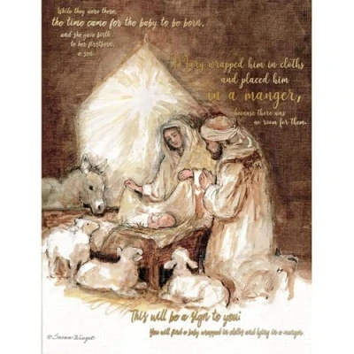 Image of LANG Away in a Manager Boxed Christmas Cards (1004874)