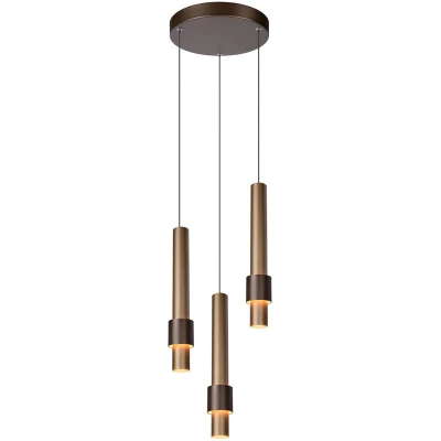 Image of Margary Modern Pendant light Ø 28cm LED Dim. 3x4W 2700K Coffee