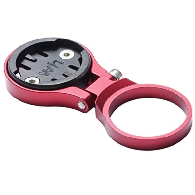 Image of Dymoece Adjustable Out Front Computer Mount,Bicycle Extended Mount，Bike Stem Mount for Wahoo Elemnt,Elemnt Bolt and Elemnt Mini (Stem WH Red)