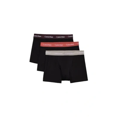 Image of Calvin Klein Underwear Trunk 3 PACK Pants, Men&#039;s, Size: Small, Rock ridge/fudge/bruchetta