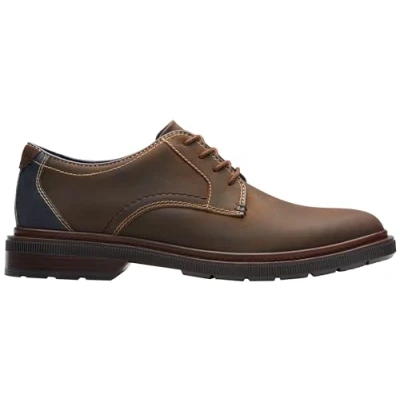 Image of Clarks Men&#039;s Burchill Derby, Beeswax Leather, 9 UK