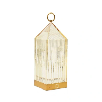 Image of Kartell Lantern Portable Table Lamp V2 Amber