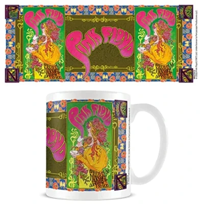 Image of Pyramid International Pink Floyd Mug in Presentation Box (&#039;66 Gig Design) 11oz Ceramic Official Merchandise