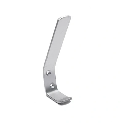 Image of Merriway BH03293 Hat &amp; Coat Hook Satin Aluminium 10 Pcs