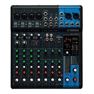 Image of Yamaha MG10XU 10 channel mixing console with effects and USB