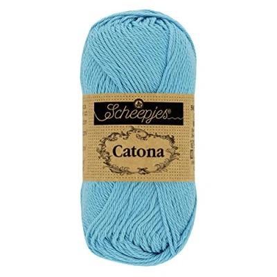 Image of Scheepjes Catona 510 Sky Blue Yarn 1x50g