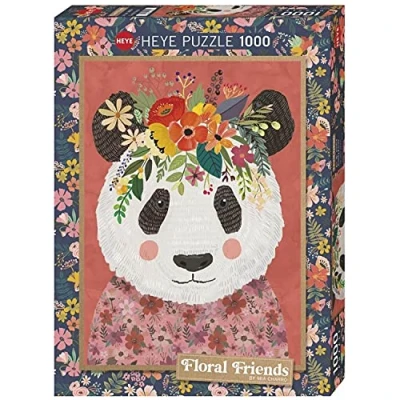 Image of Heye Cuddly Panda 1000 Teile Puzzle, Silver