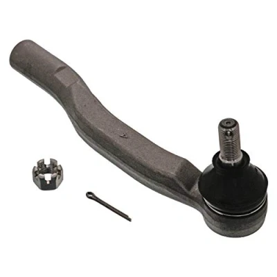 Image of 4546009040, 4546059055, 4546059115, 4547059115 Track rod end FEBI BILSTEIN 43237 Front Axle Right with crown nut TOYOTA: Alphard I, Previa / Estima II