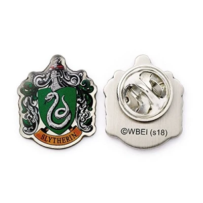 Image of Harry Potter Official Slytherin Crest Pin Badge HPPB023