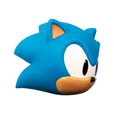 Image of Fizz Creations Sonic The Hedgehog 3D Shaped Mood Light. Bedroom Night Soft Glow Lamp. Detailed Head Shape. Officially Licensed Merchandise Retro Gaming