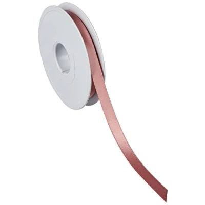 Image of Berisfords Double Satin Ribbon, Dusky Pink, 10 mm