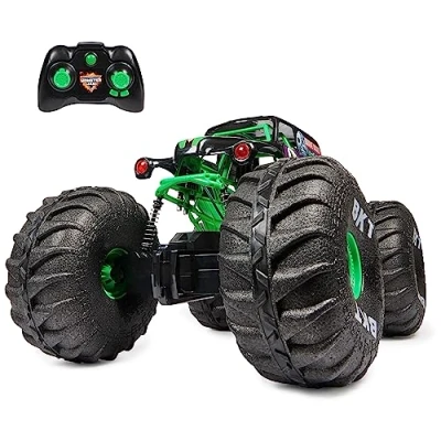 Image of Monster Jam, Official Mega Grave Digger All Terrain Remote Control Truck, Over 60cm Tall, 1:6 Scale, Kids’ Toys for Boys and Girls Aged 4 up