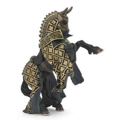 Image of Papo MEDIEVAL FANTASY 39918 Weapon Master Bull Horse Figurine, Multicolour