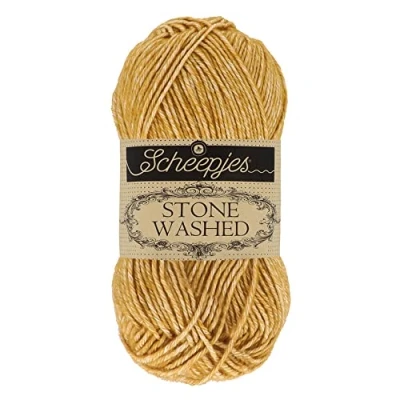 Image of Scheepjes Stone Washed 809 Yellow Jasper Yarn 10x50g