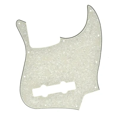 Image of Dopro 5 String Jazz Bass Pick Guard J Scratch Plate for USA/Mexican FD Aged Pearl