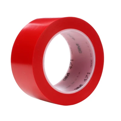 Image of 3M Lane and Safety Marking Tape 471F, Red, 50 mm x 33 m, 0.14