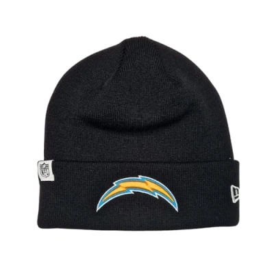 Image of New Era Los Angeles Chargers NFL Loop Label Knit Black Beanie