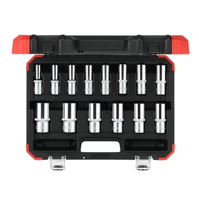 Image of GEDORE Red Socket Spanner Set 1/2 Inch Long Design 14 Pieces