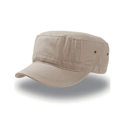 Image of Atlantis Urban Military Cap Chino Cotton Khaki S/M