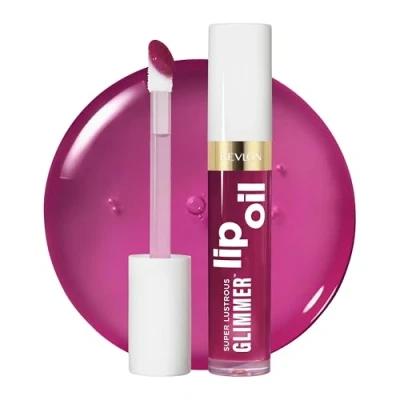 Image of Revlon Super Lustrous Glimmer Lip Oil, Plum pop