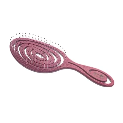 Image of Head Jog 08 Paddle Brush Flexible Soft Pin Bristles, Detangling Wet Or Dry Hair. Gentle Brushing Hairbrush. Detangle Brushes For Straight, Curly &amp; Wavy Hair Types. (Mulberry)