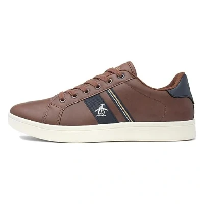 Image of Original Penguin Steadman Retro Mens Tan Shoe Size 8 UK Brown
