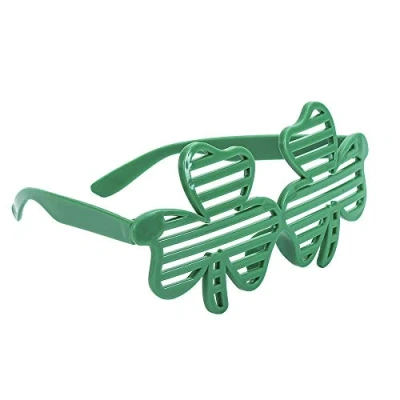 Image of Topfunyy St. Patrick&#039;s Day Eyeglasses Irish Shamrock Sunglasses Photo Props Eyewear Costume Accessories for Party Supplies