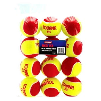 Image of Tourna Low Compression Quickstart Tennis Balls for 36 Feet Court (Pack of 12)