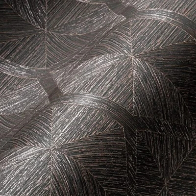 Image of Livingwalls My Home Spa 386902 3D Non Woven Wallpaper Bronze Grey Textured Geometric 10.05 x 0.53 m Made in Germany
